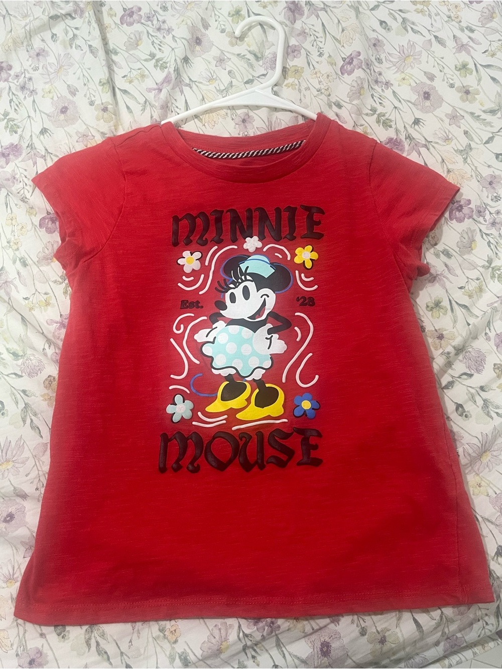 Minnie Mouse Red Graphic Kids Tee